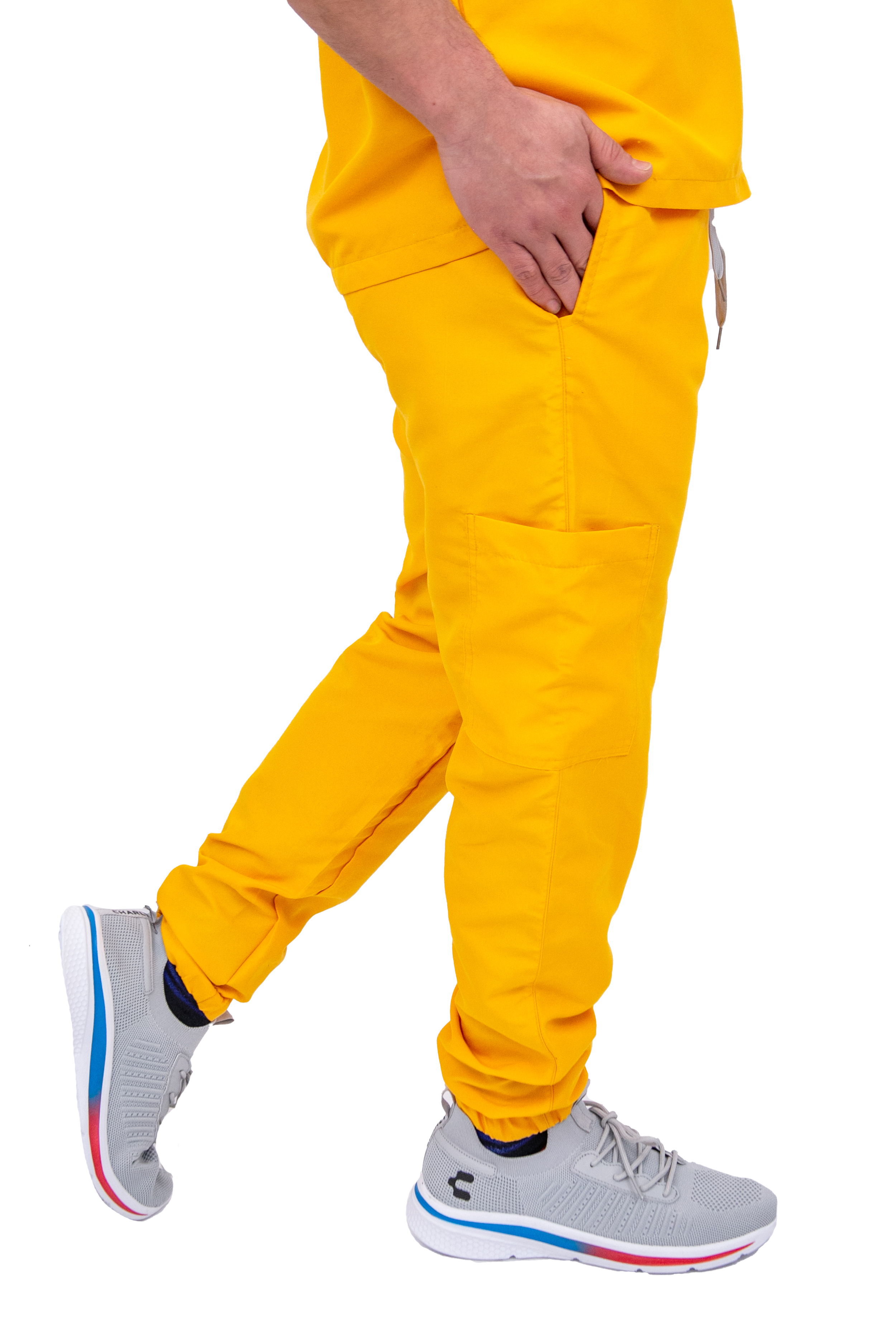 Foto 5 pulgar | Pijama Quirúrgica Amarilla para Hombre