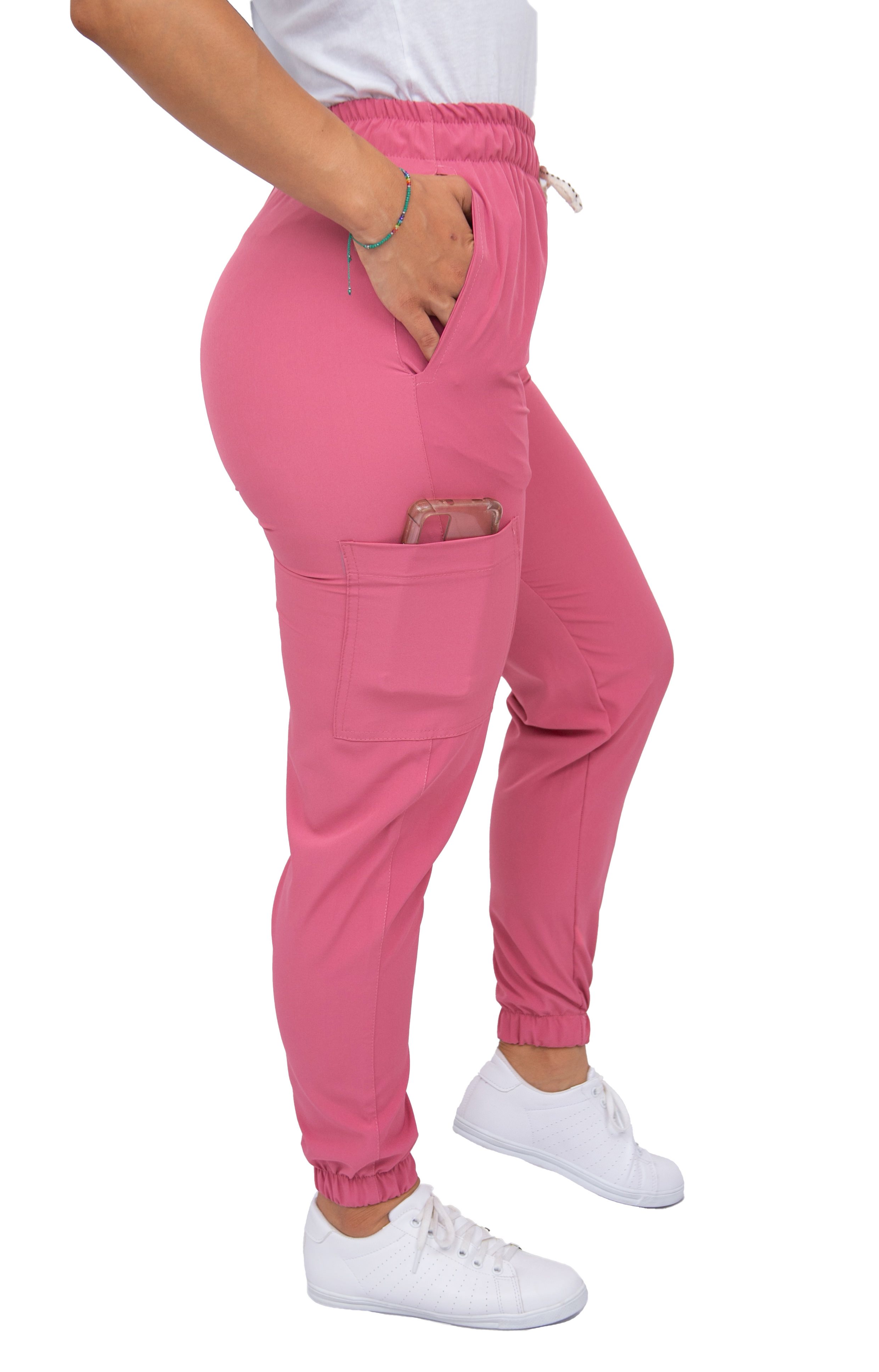Foto 5 pulgar | Uniforme Quirúrgico Stretch Rosa para Mujer
