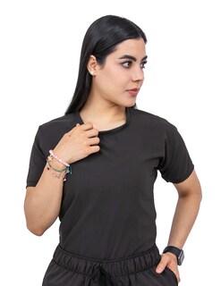Foto 2 | Uniforme Quirúrgico Stretch Negro para Mujer