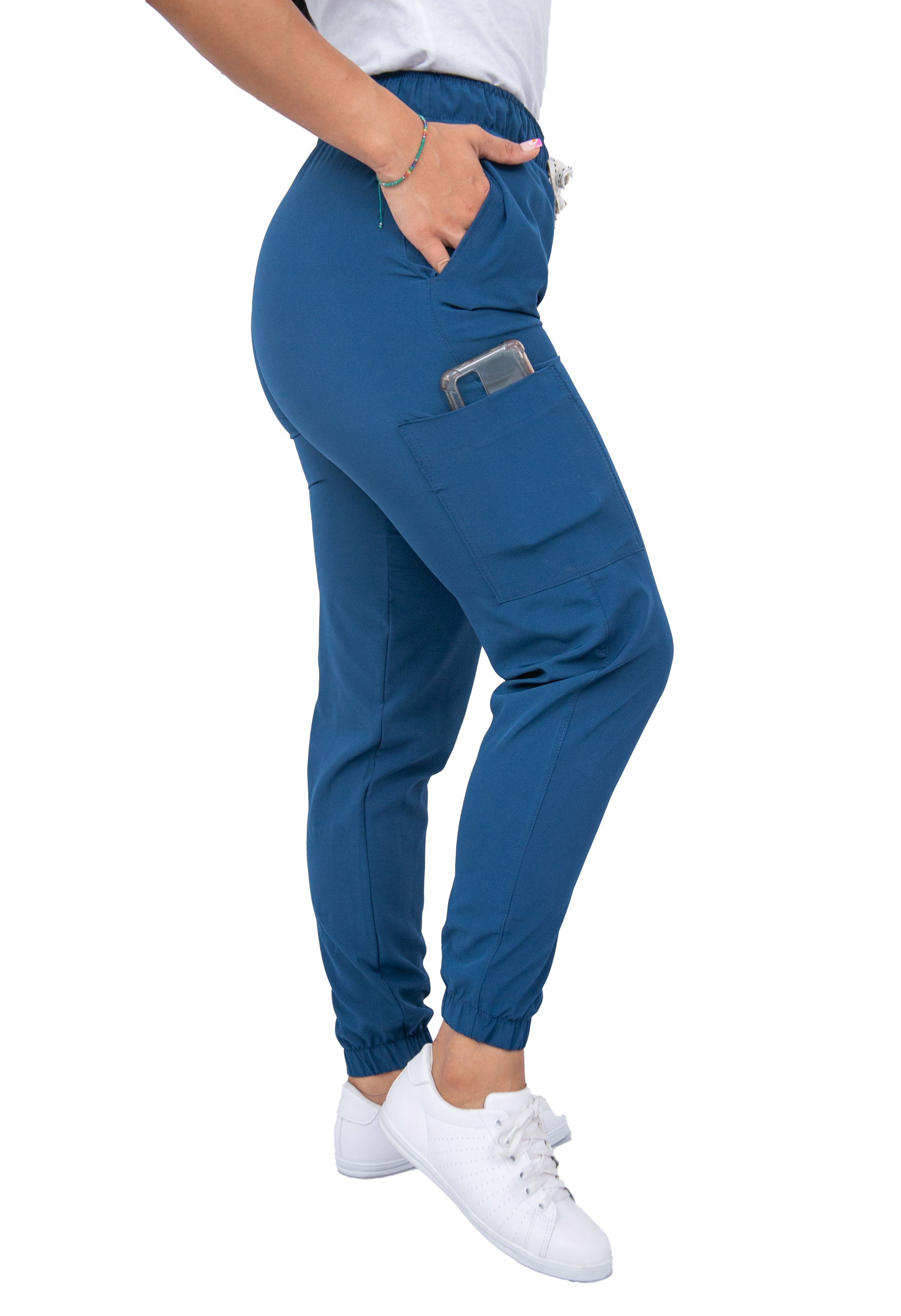 Foto 5 pulgar | Uniforme Quirúrgico Stretch Antifluidos Mujer Jogger Petróleo