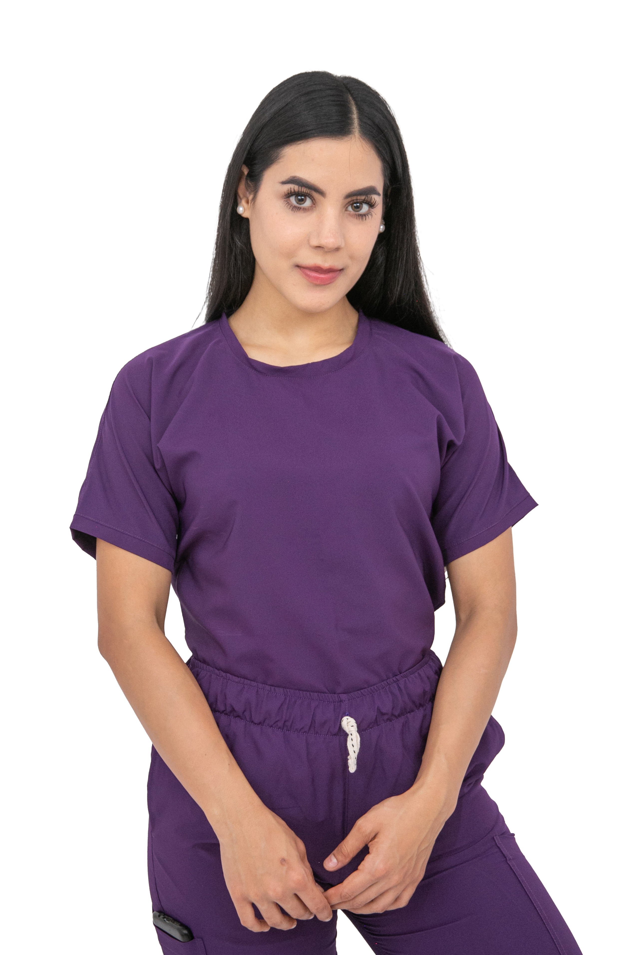 Foto 3 pulgar | Uniforme Quirúrgico Stretch Antifluidos Mujer Jogger Morado