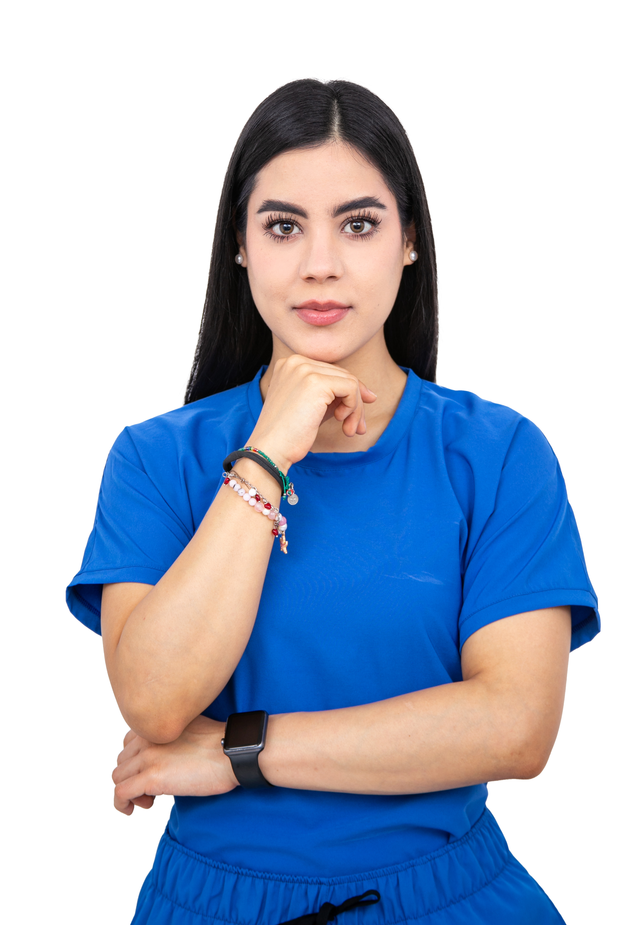 Foto 2 | Uniforme Quirúrgico Stretch Antifluidos Mujer Jogger Azul