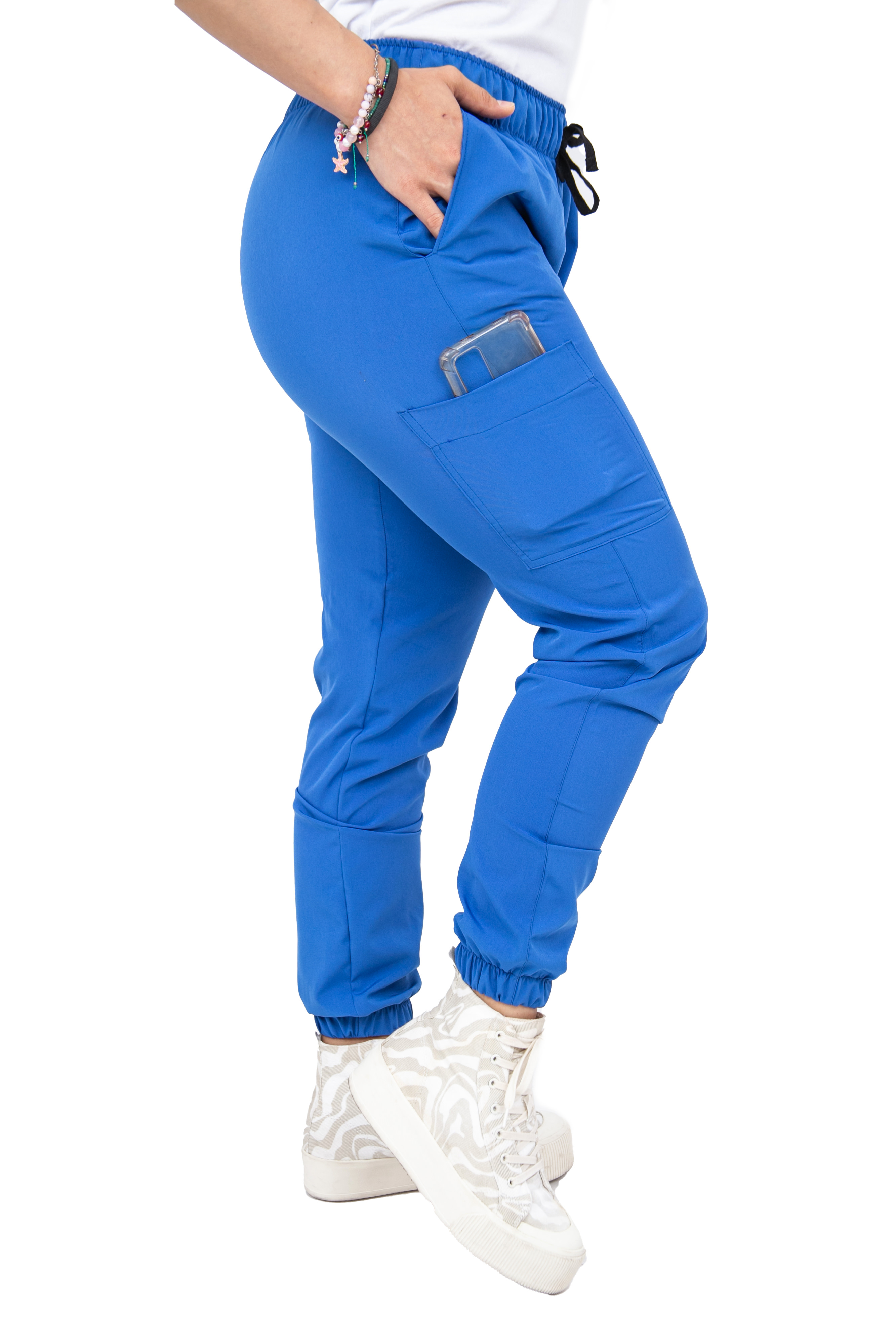 Foto 4 pulgar | Uniforme Quirúrgico Stretch Antifluidos Mujer Jogger Azul