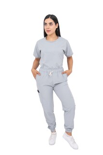 Foto 1 | Uniforme Quirúrgico Stretch Gris Antifluidos para Mujer