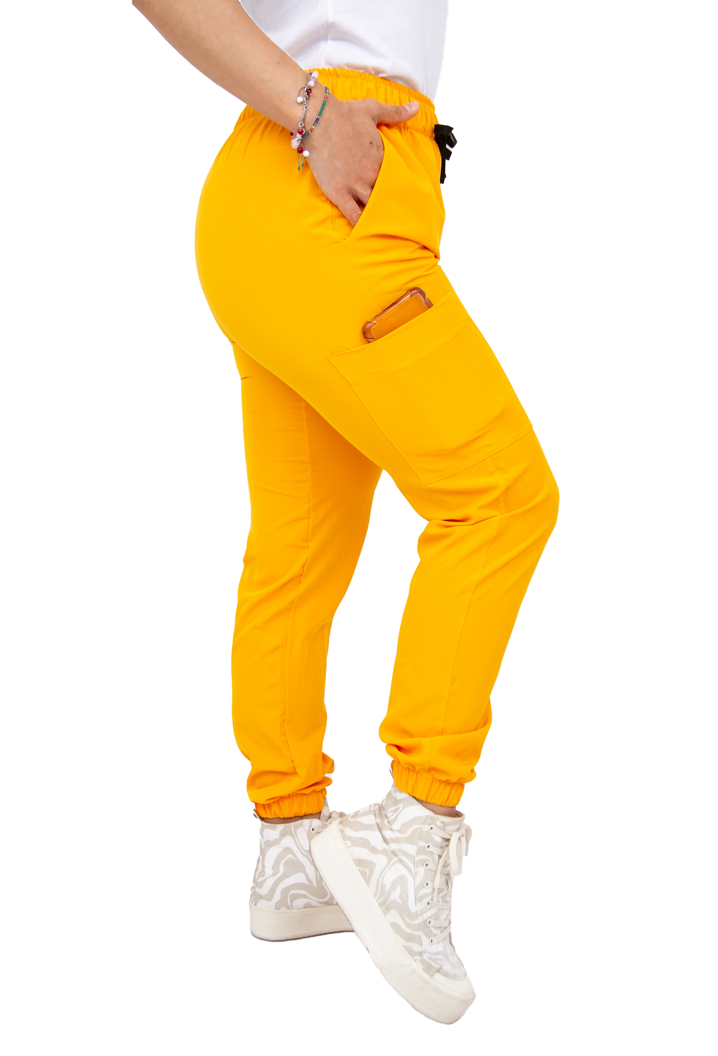 Foto 5 pulgar | Uniforme Quirúrgico Stretch Antifluidos Amarillo para Mujer
