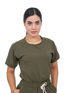 Foto 2 | Uniforme Quirúrgico Stretch Antifluidos Mujer Jogger Militar