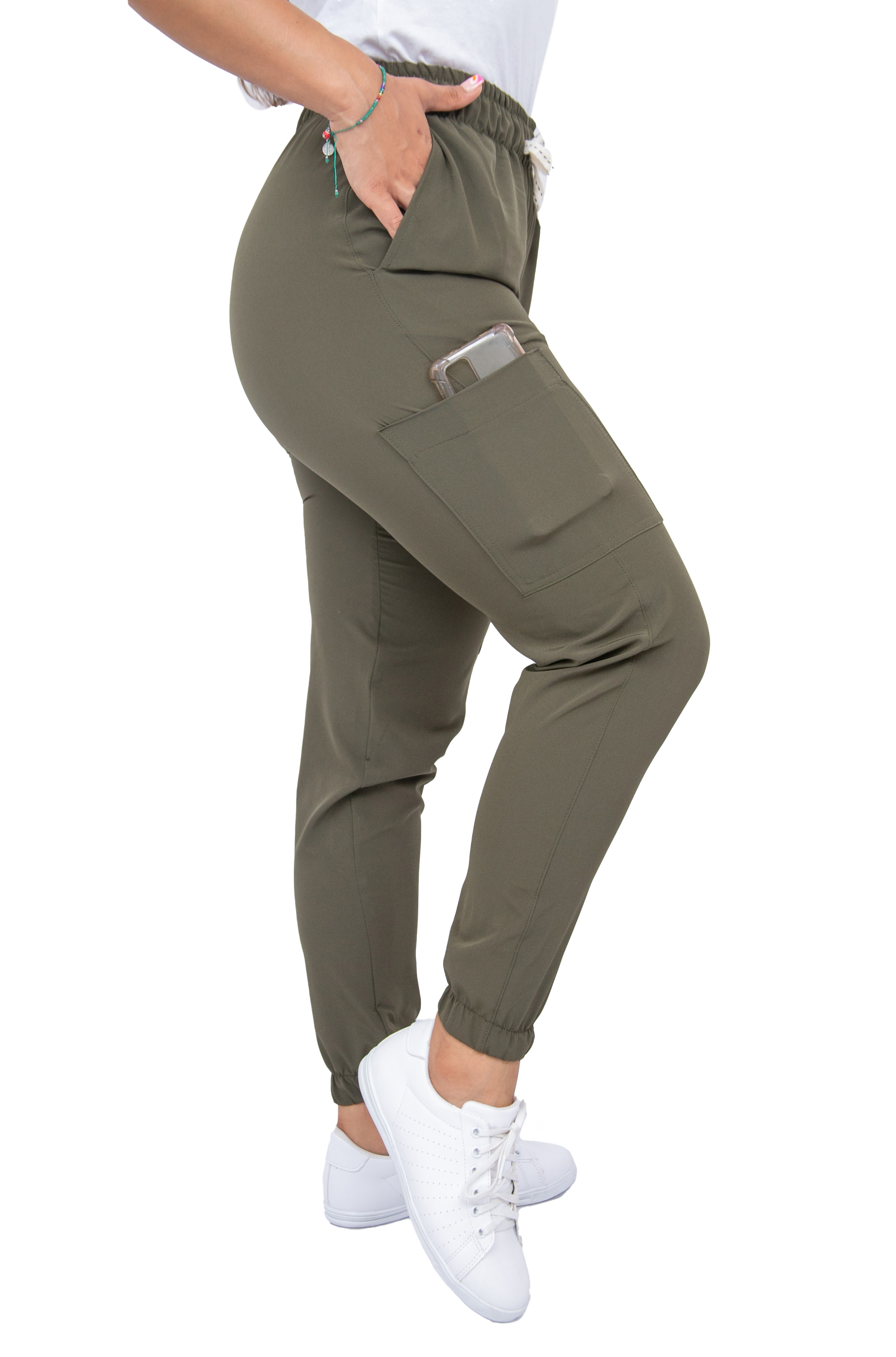 Foto 5 pulgar | Uniforme Quirúrgico Stretch Antifluidos Mujer Jogger Militar