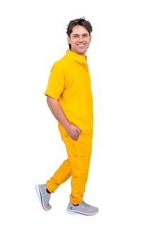 Foto 3 | Pijama Quirúrgica Amarilla para Hombre