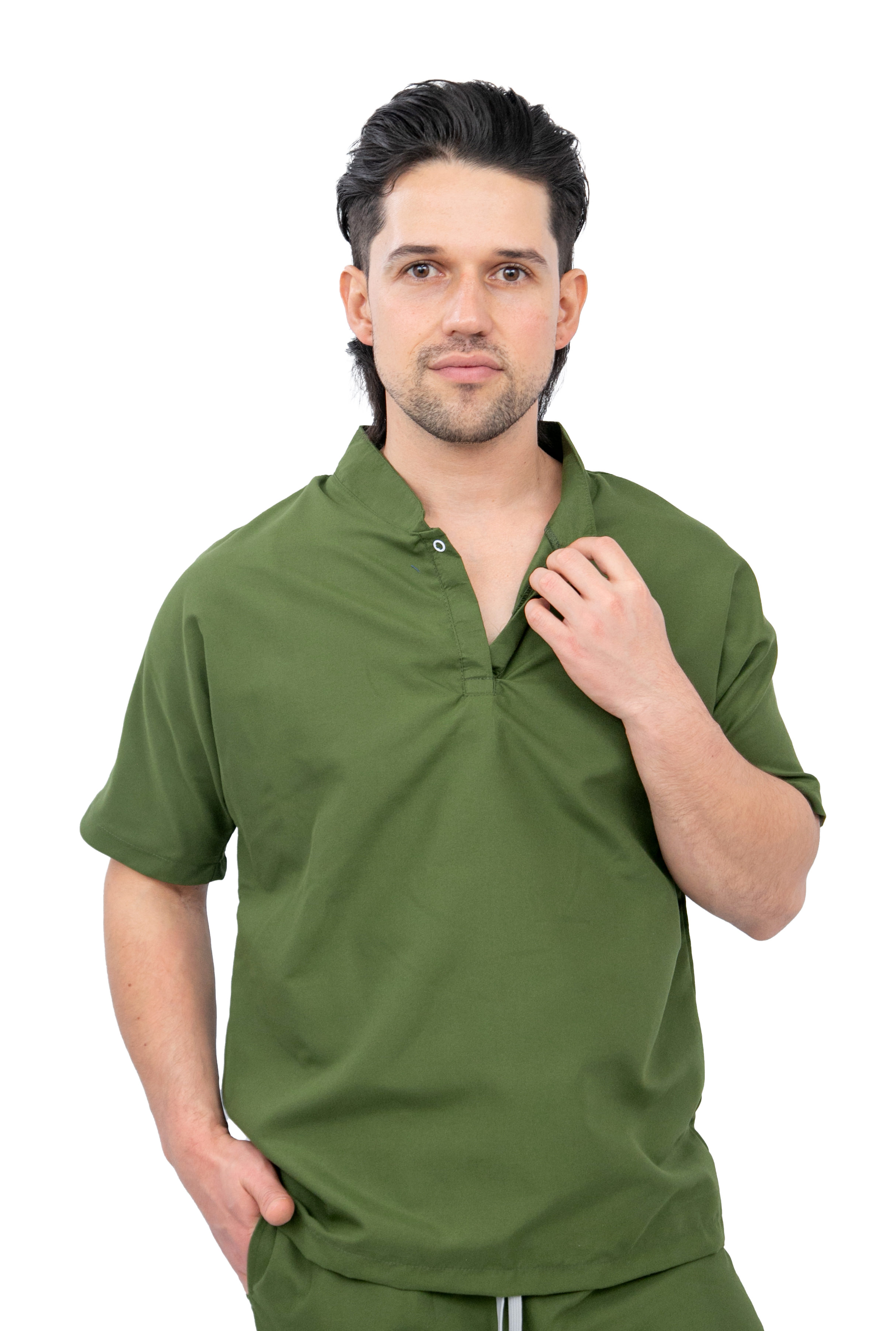Foto 3 pulgar | Pijama Quirúrgica Verde Oliva para Hombre