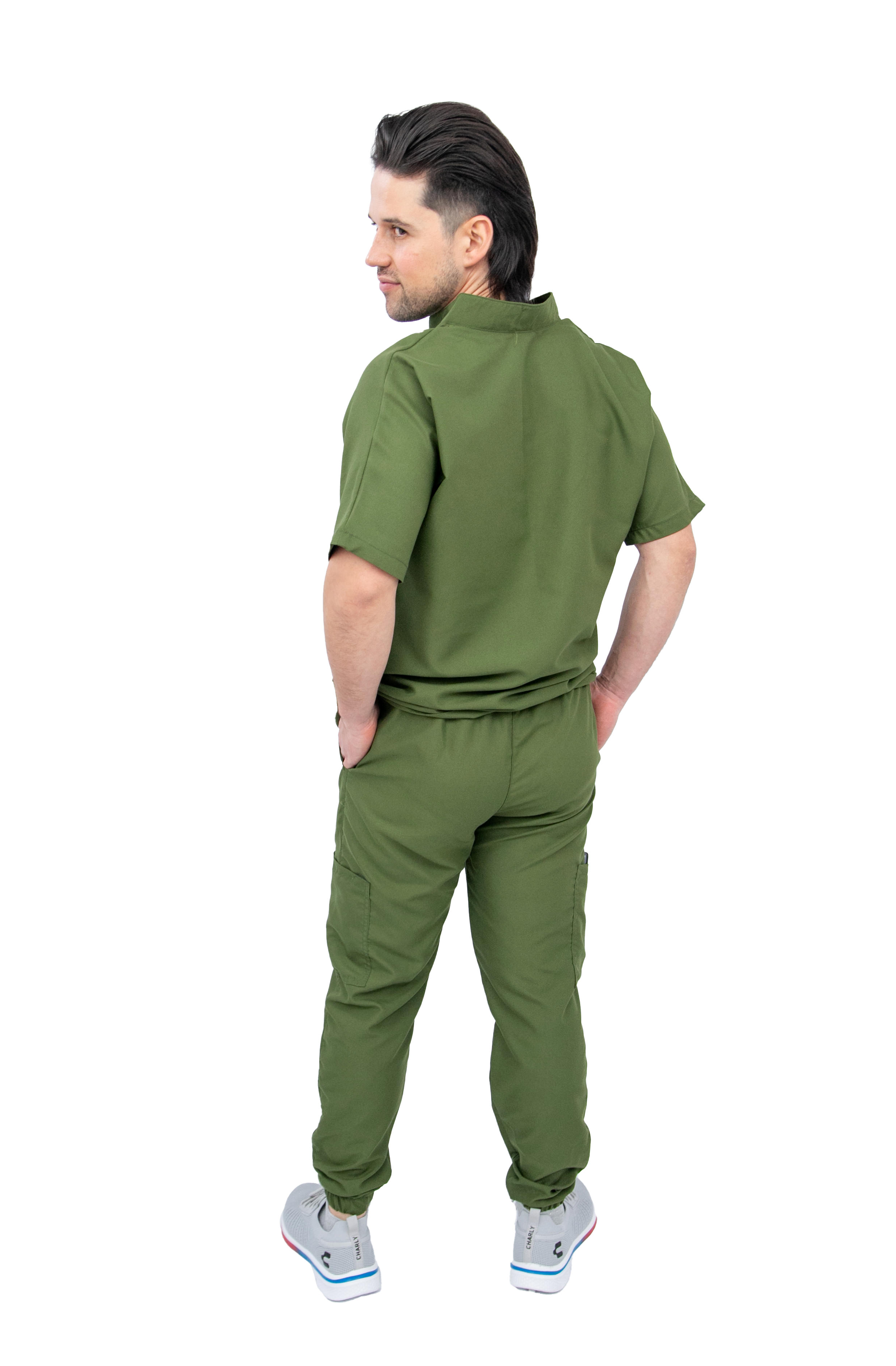 Foto 6 pulgar | Pijama Quirúrgica Verde Oliva para Hombre