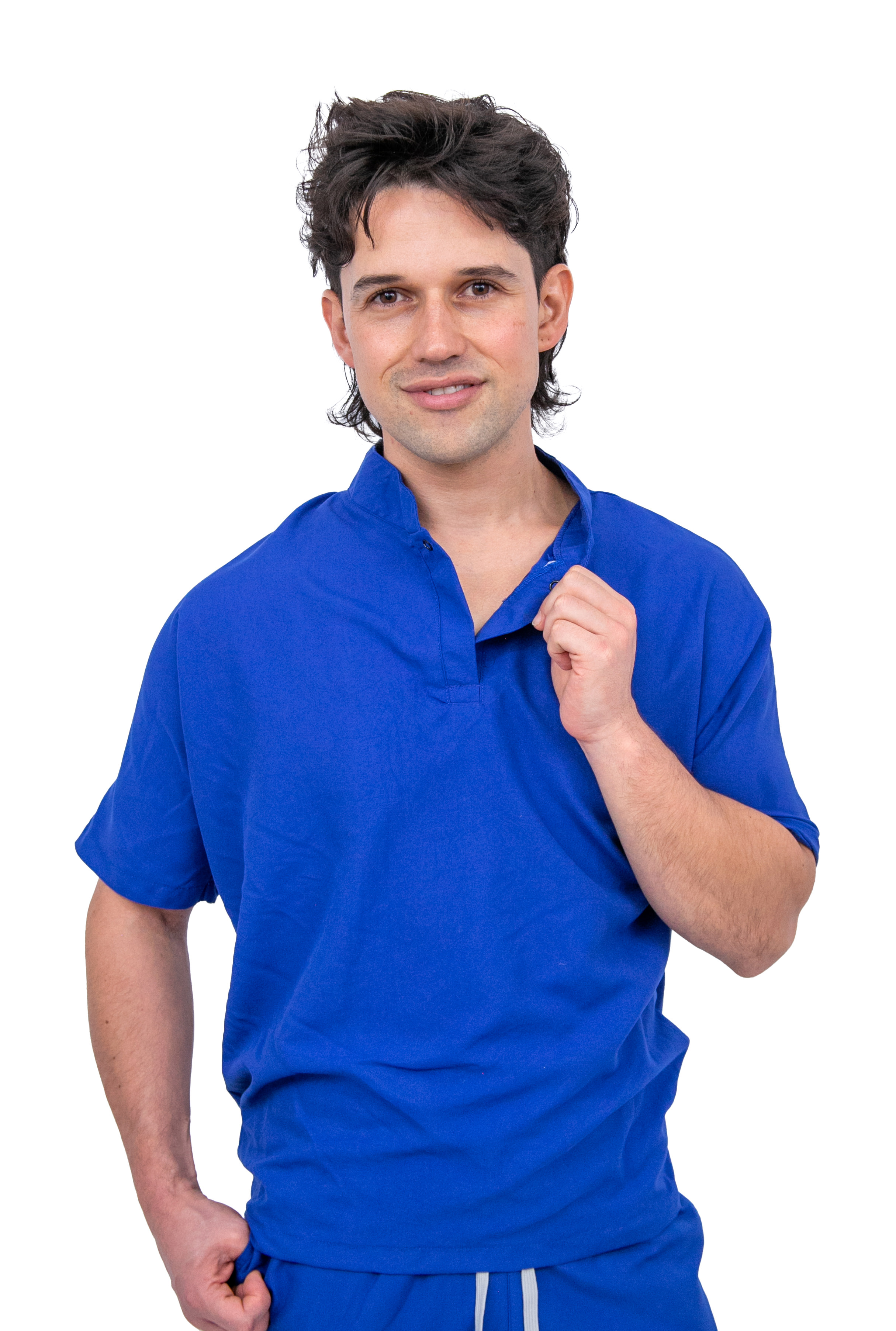 Foto 3 pulgar | Pijama Quirúrgica Azul para Hombre