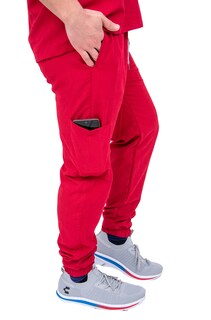 Foto 4 | Pijama Quirúrgica Roja para Hombre