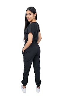 Foto 5 | Pijama Quirúrgica Antifluido Scrub Negra para Mujer