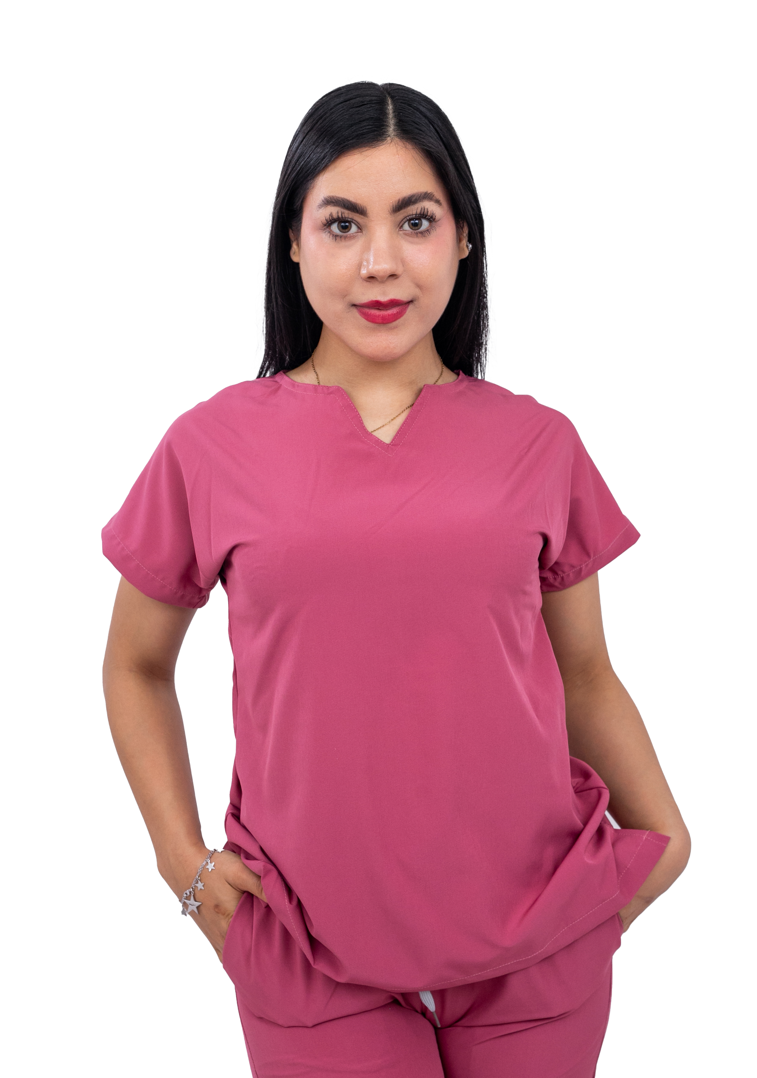 Foto 3 pulgar | Uniforme Quirúrgico Jogger Stretch Antifluido Scrub Nala Palo de Rosa