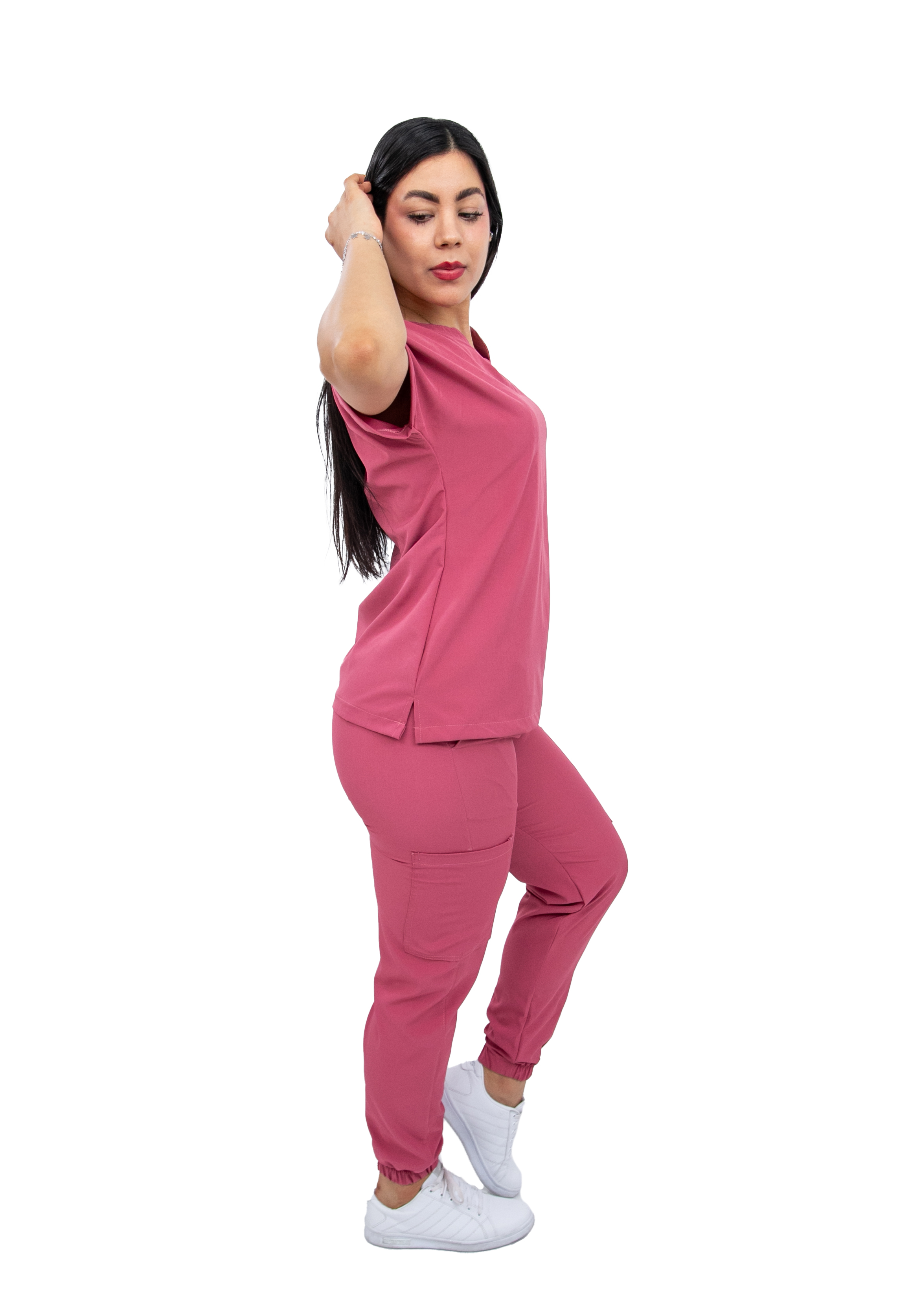 Foto 4 pulgar | Uniforme Quirúrgico Jogger Stretch Antifluido Scrub Nala Palo de Rosa
