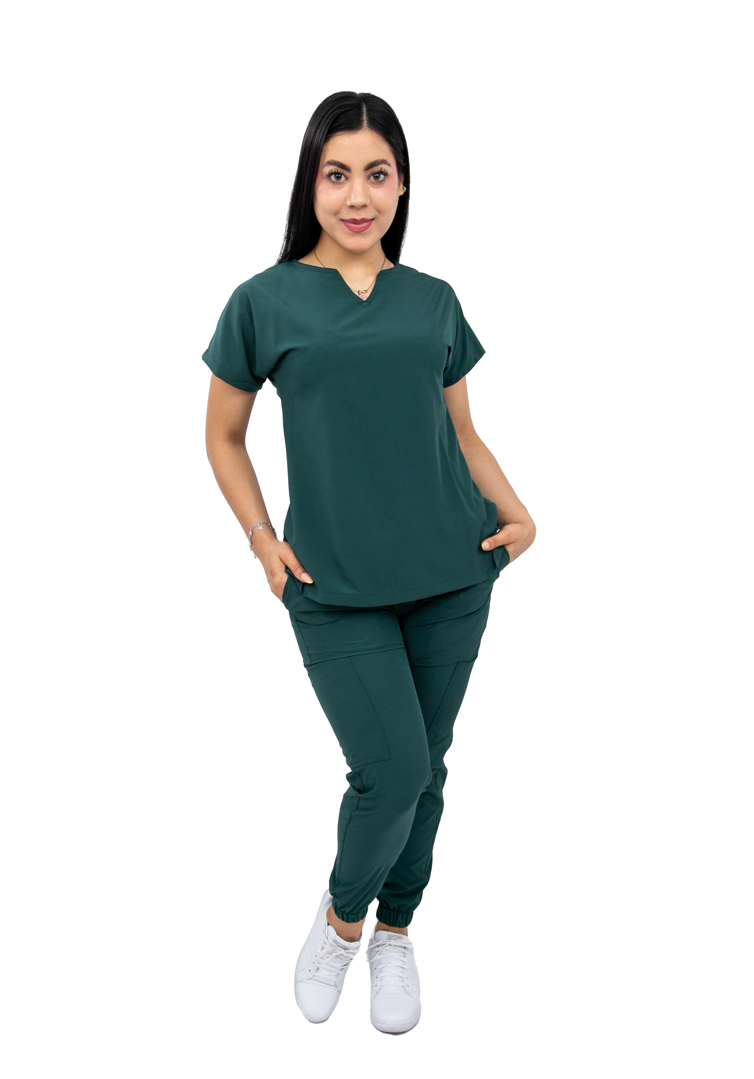 Foto 2 pulgar | Uniforme Quirúrgico Jogger Stretch Antifluido Scrub Nala Verde
