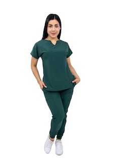 Foto 1 | Uniforme Quirúrgico Jogger Stretch Antifluido Scrub Nala Verde