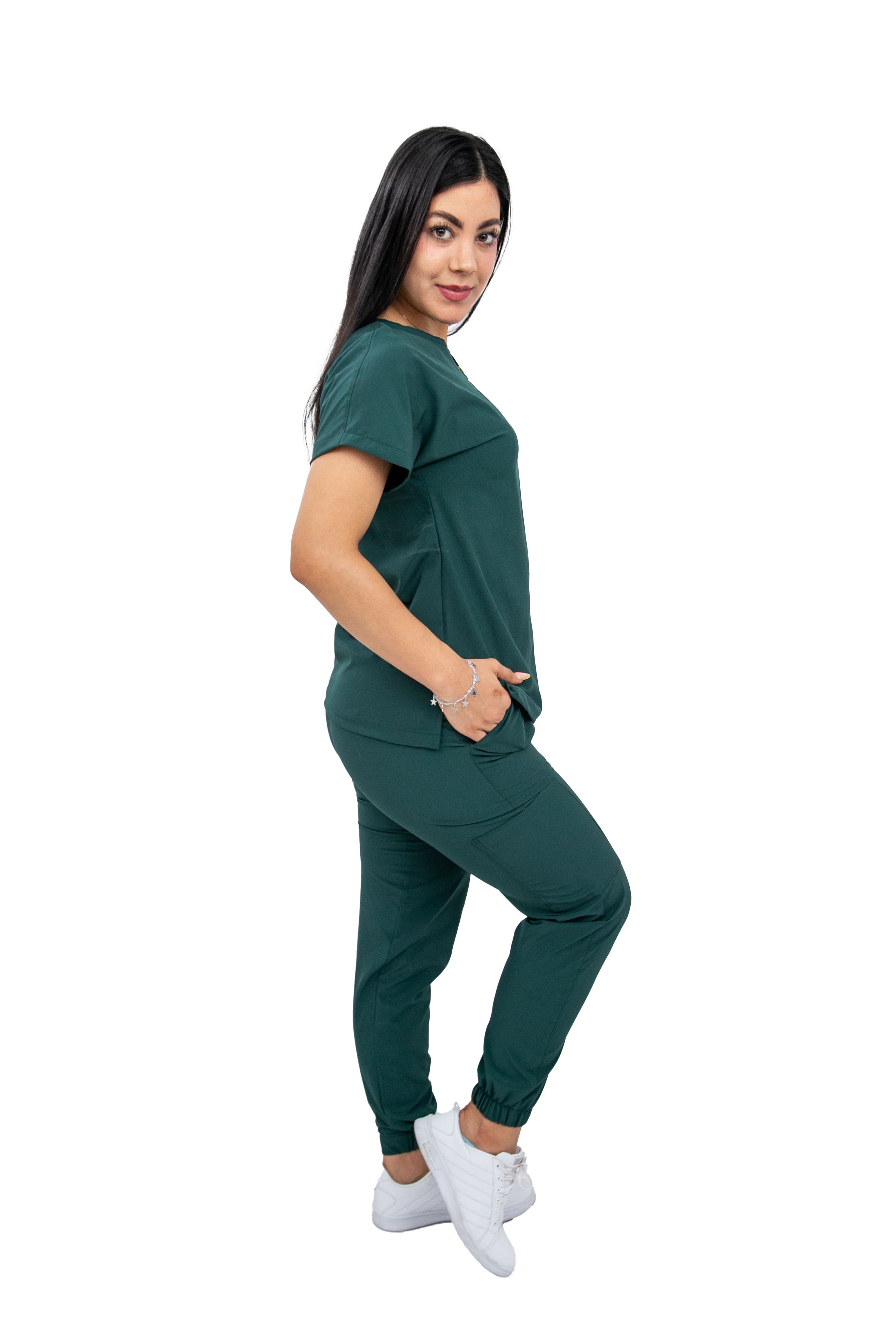 Foto 4 pulgar | Uniforme Quirúrgico Jogger Stretch Antifluido Scrub Nala Verde