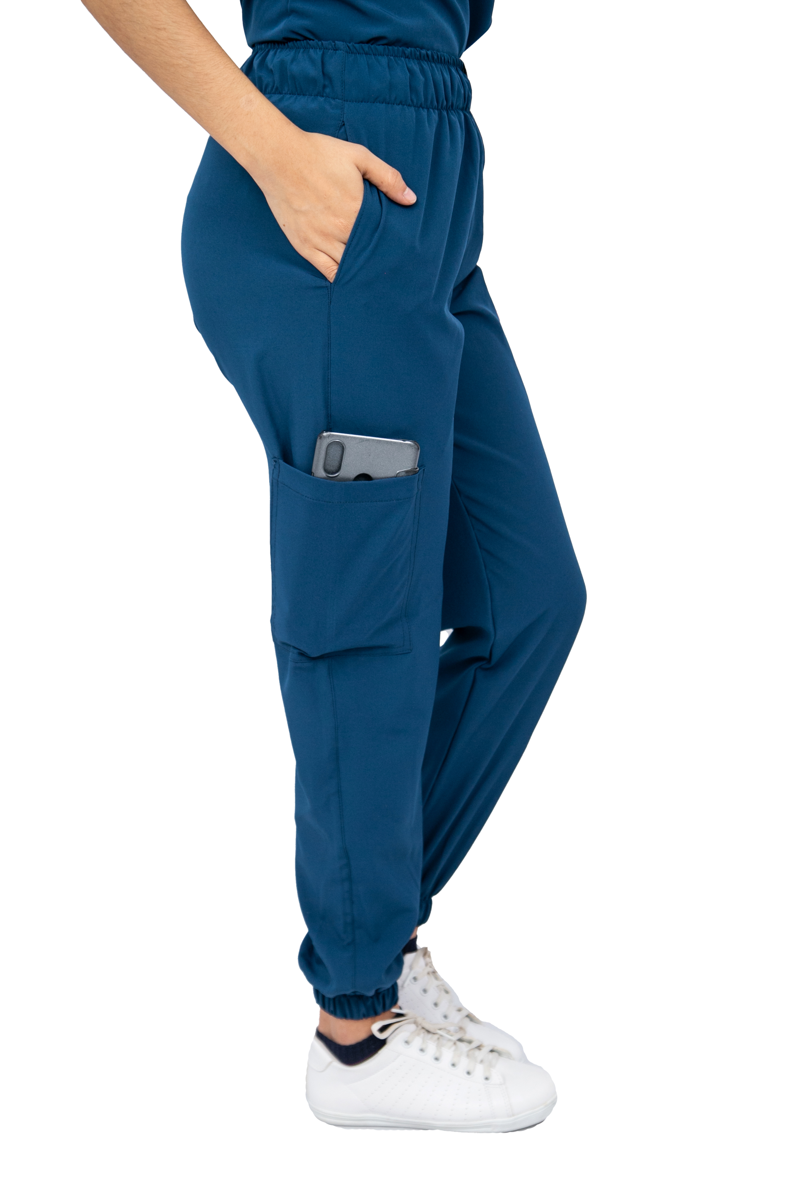 Foto 5 pulgar | Pijama Quirúrgica Jogger Stretch Antifluido Scrub Nala Petróleo