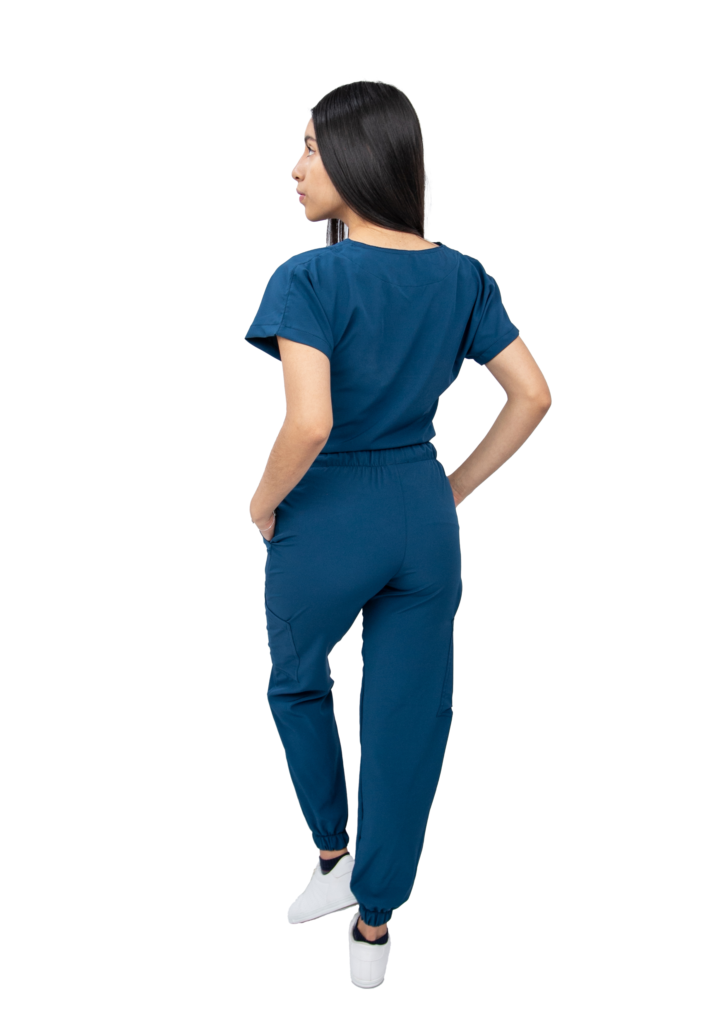 Foto 5 | Pijama Quirúrgica Jogger Stretch Antifluido Scrub Nala Petróleo