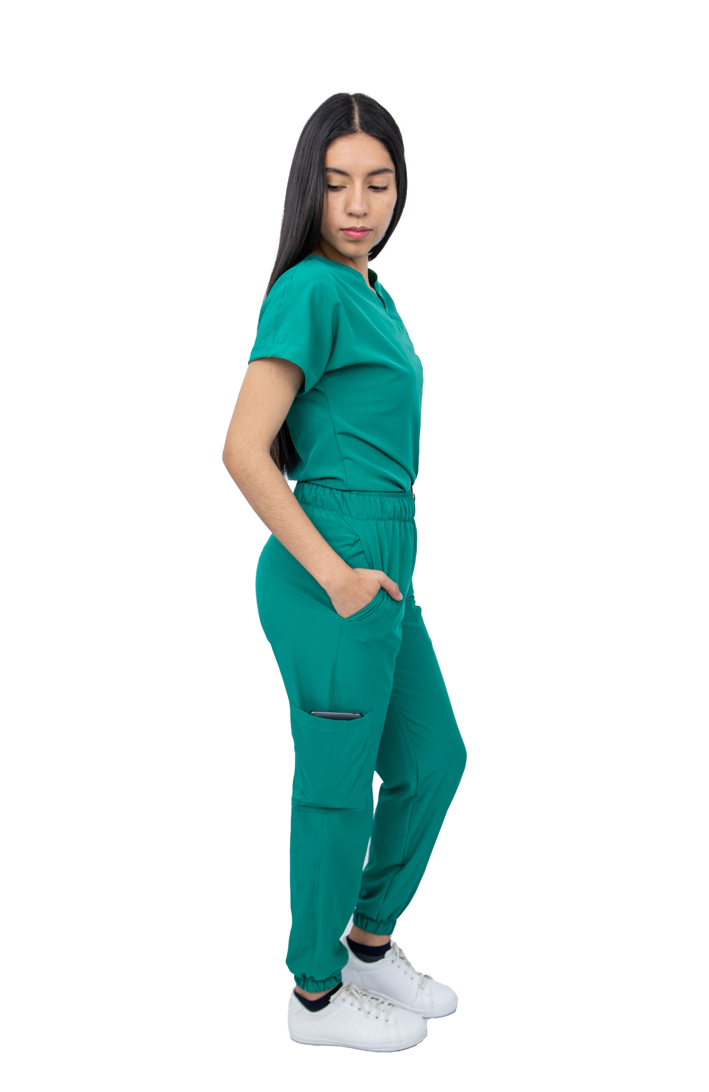 Foto 3 | Pijama Quirúrgica Verde para Mujer