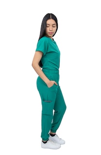 Foto 3 | Pijama Quirúrgica Verde para Mujer