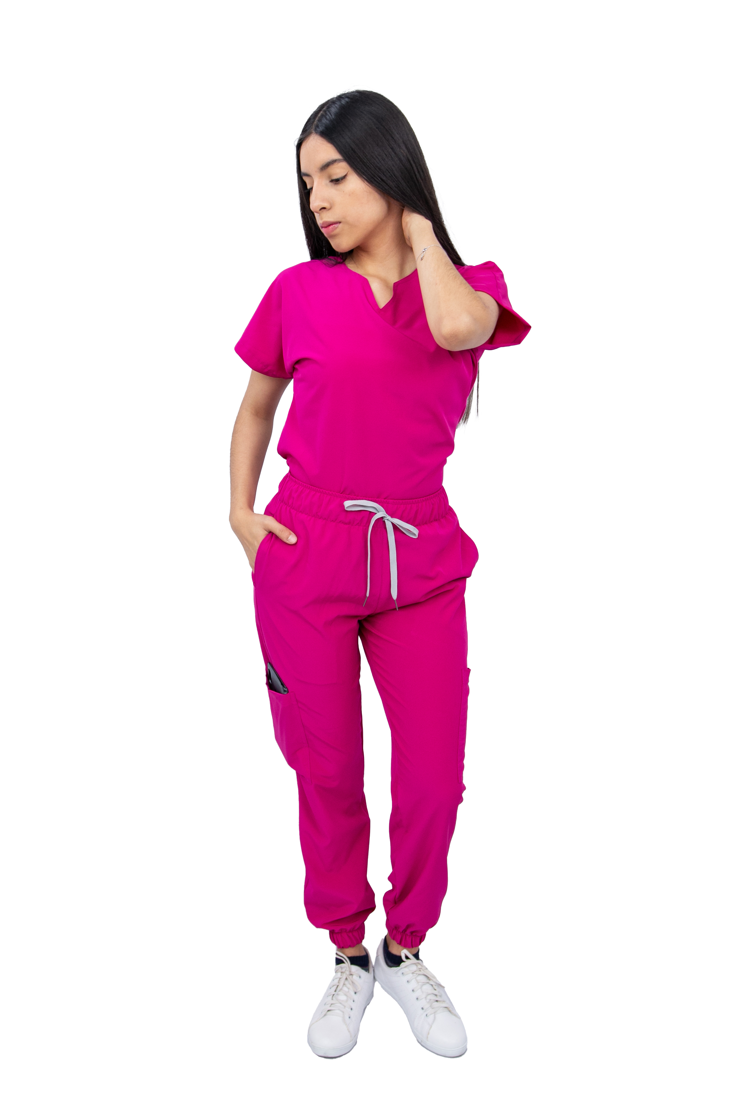 Foto 2 pulgar | Pijama Quirúrgica Antifluido Scrub Nala Rosa para Mujer