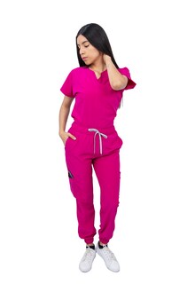 Foto 1 | Pijama Quirúrgica Antifluido Scrub Nala Rosa para Mujer