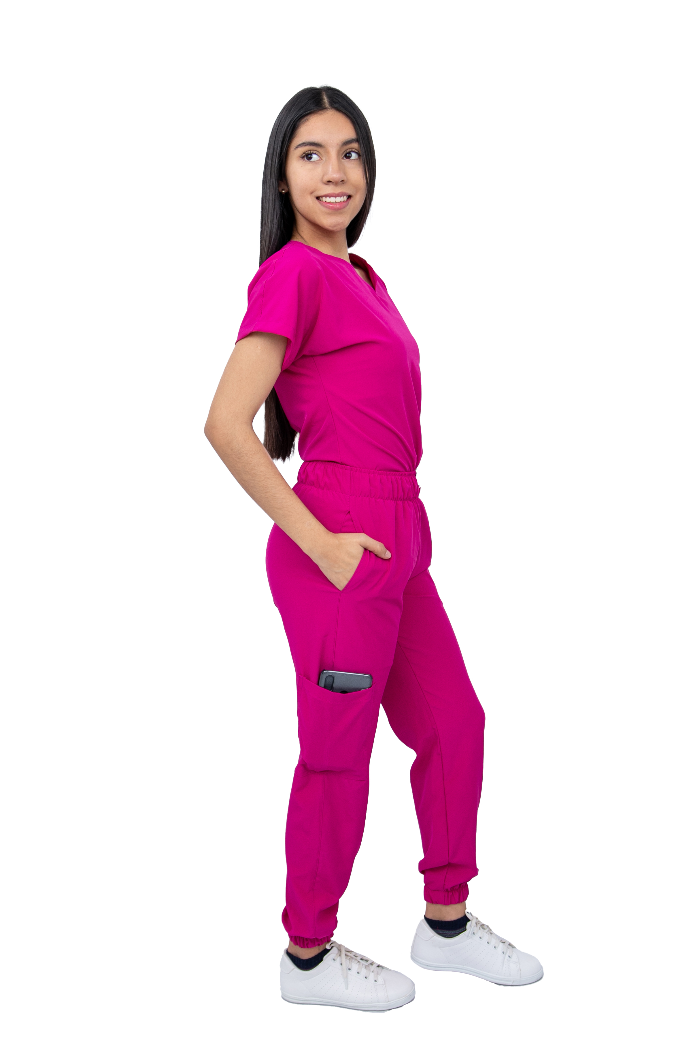 Foto 4 pulgar | Pijama Quirúrgica Antifluido Scrub Nala Rosa para Mujer