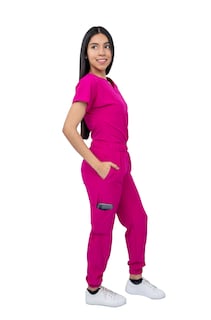 Foto 3 | Pijama Quirúrgica Antifluido Scrub Nala Rosa para Mujer
