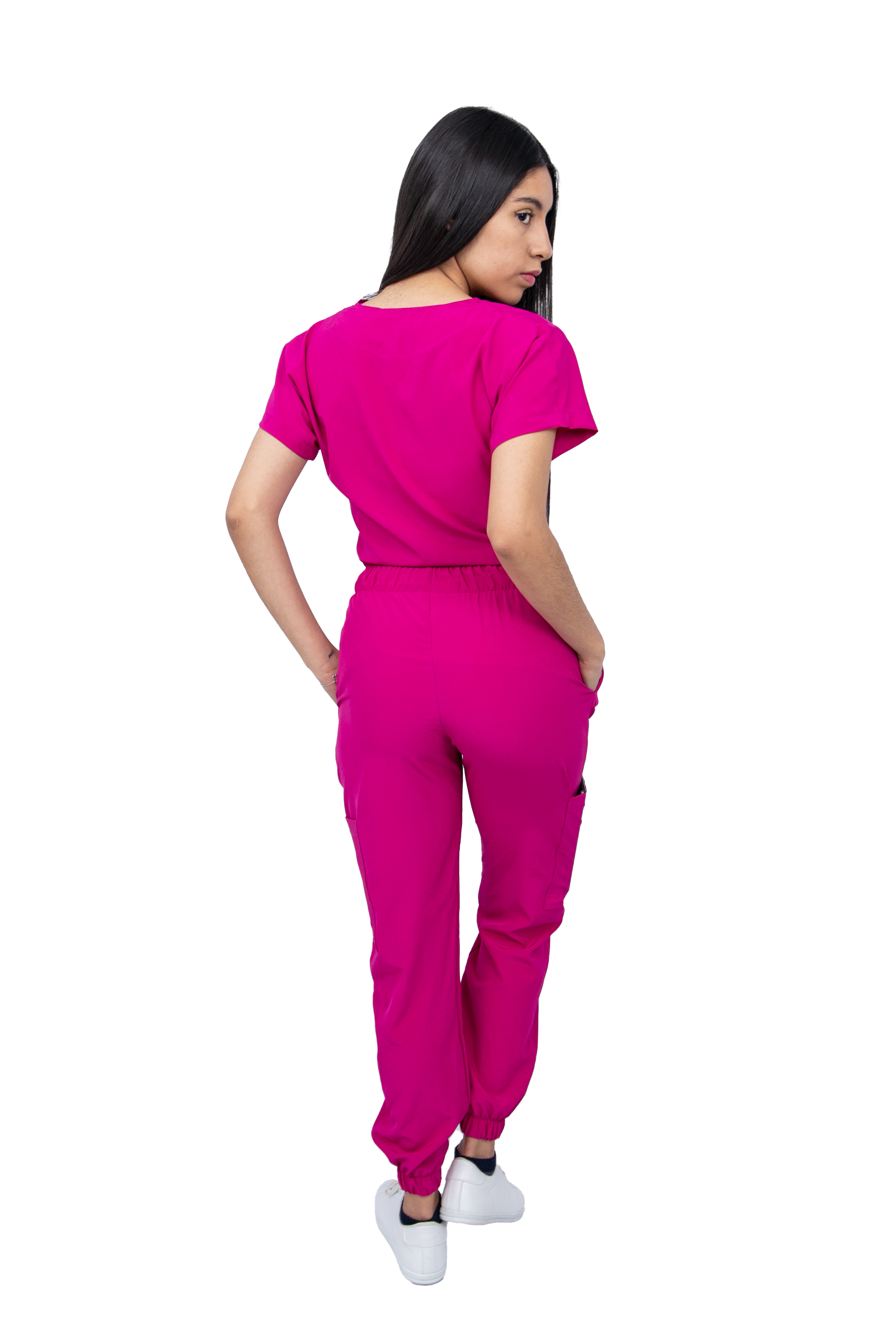 Foto 6 pulgar | Pijama Quirúrgica Antifluido Scrub Nala Rosa para Mujer