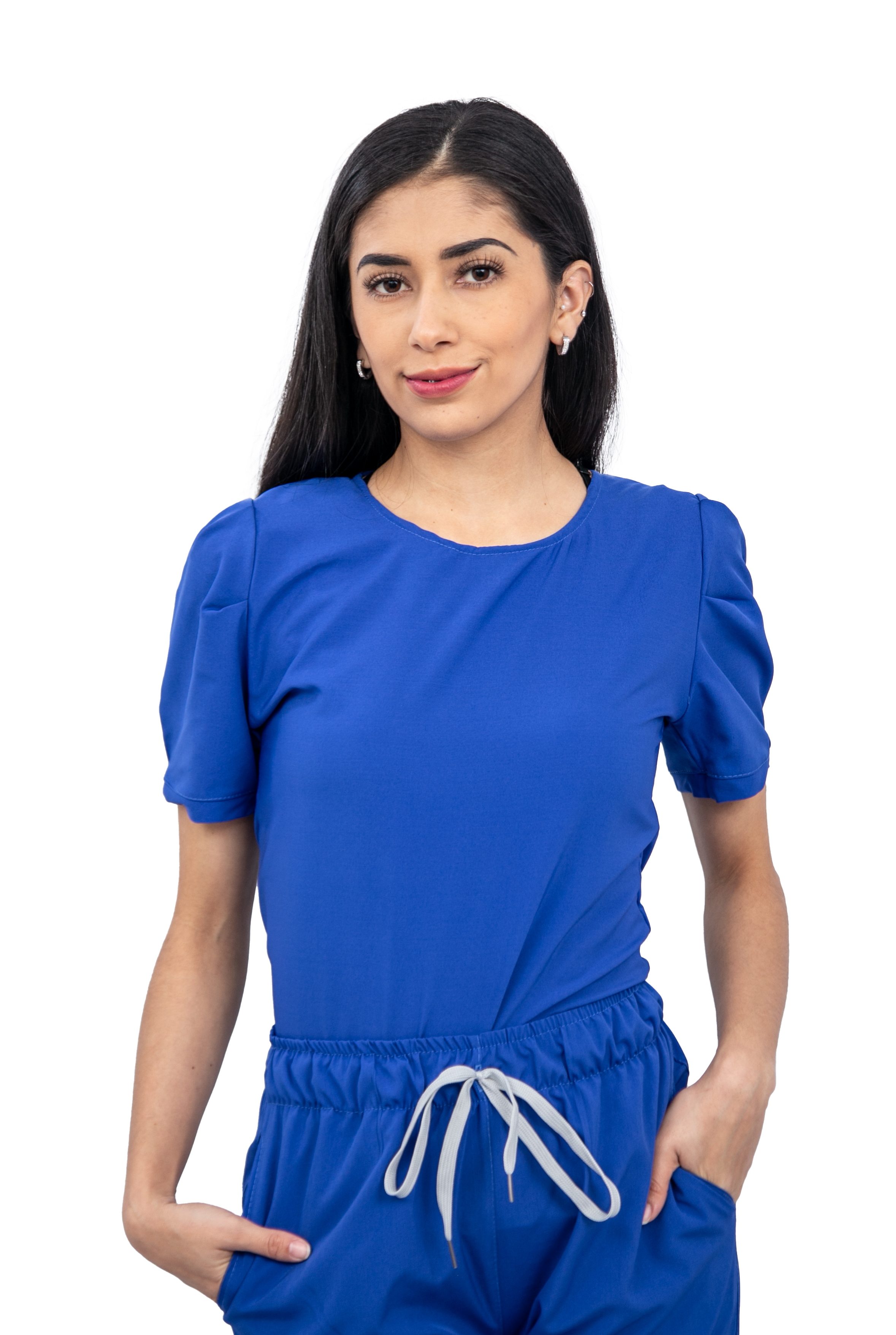 Foto 3 pulgar | Pijama Quirúrgica Antifluido Azul Rey para Mujer