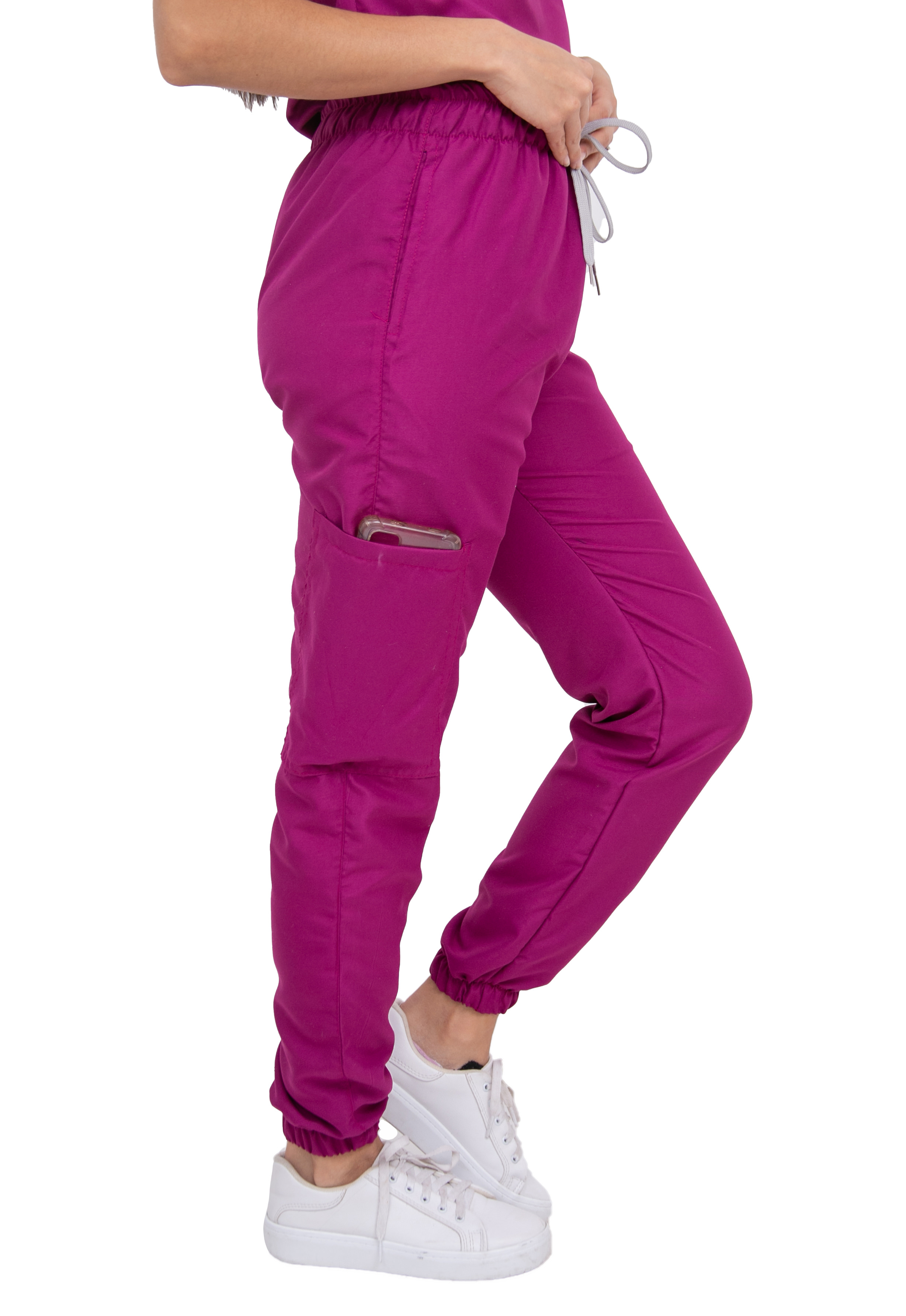 Foto 5 pulgar | Pijama Quirúrgica Para Mujer Antifluido Bugambilia Pantalón Jogger Stretch Scrub Kolorum Modelo V