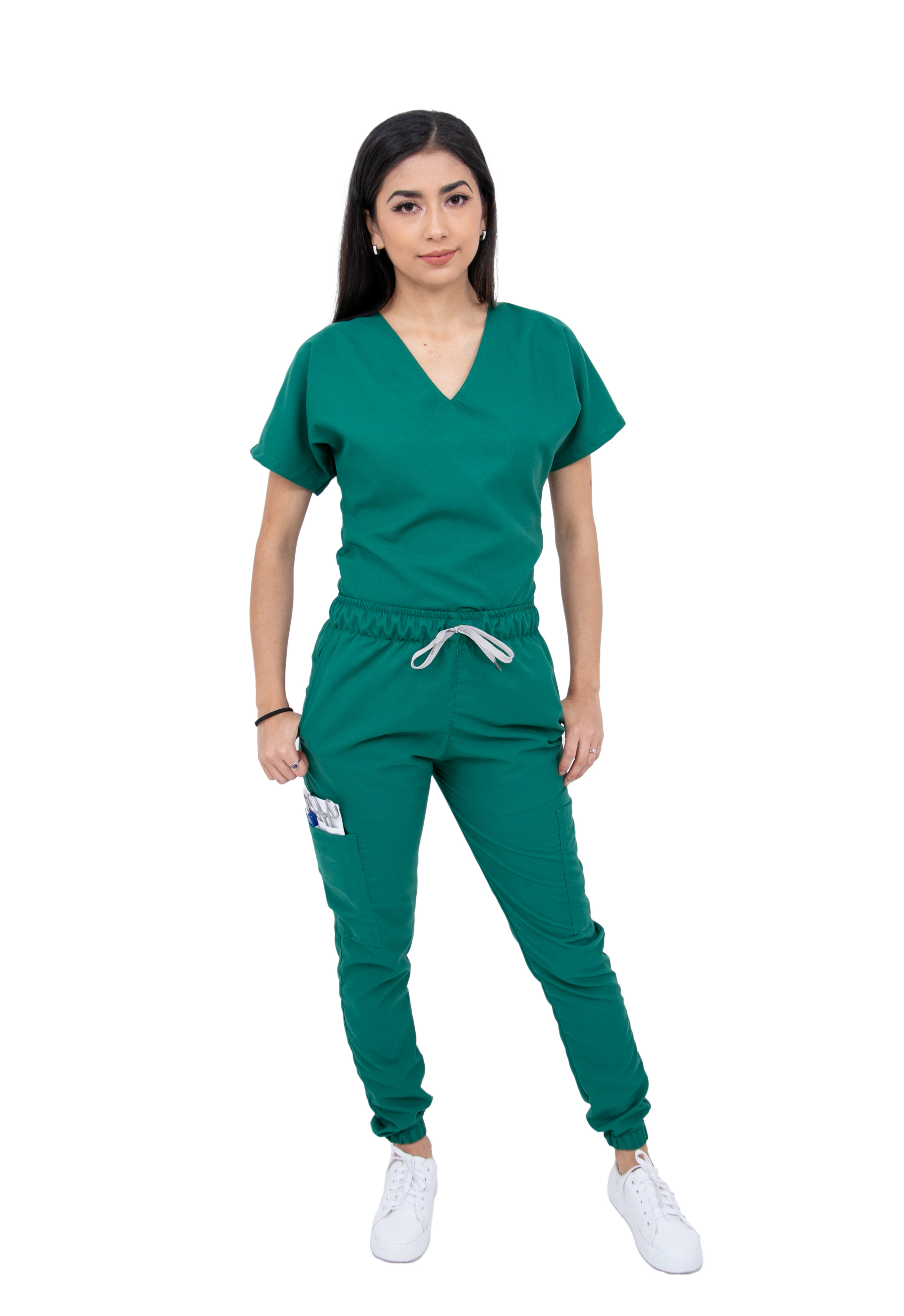 Foto 2 pulgar | Pijama Quirúrgica Antifluido Pantalón Jogger Stretch Scrub Kolorum Verde para Mujer