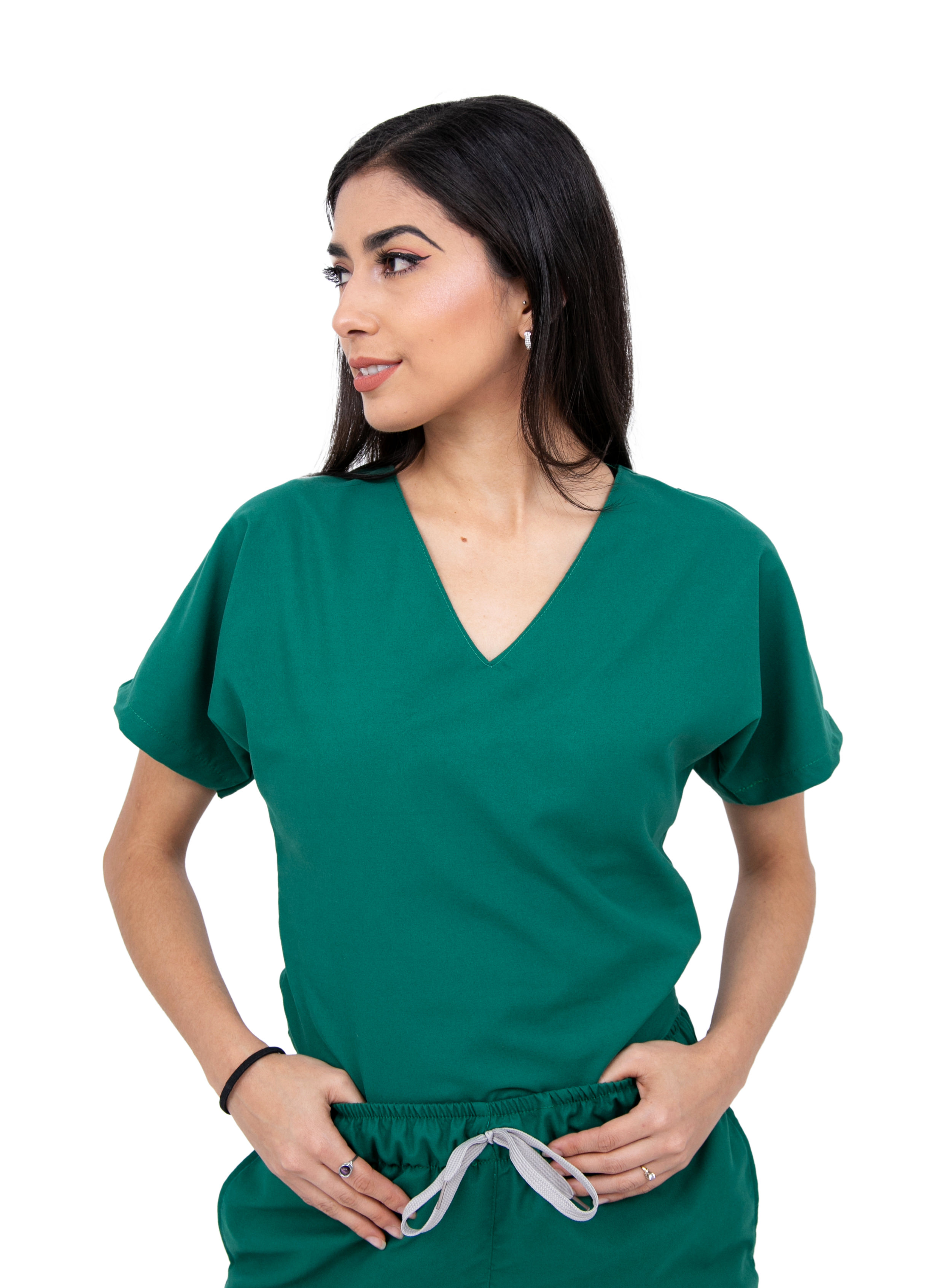 Foto 3 pulgar | Pijama Quirúrgica Antifluido Pantalón Jogger Stretch Scrub Kolorum Verde para Mujer