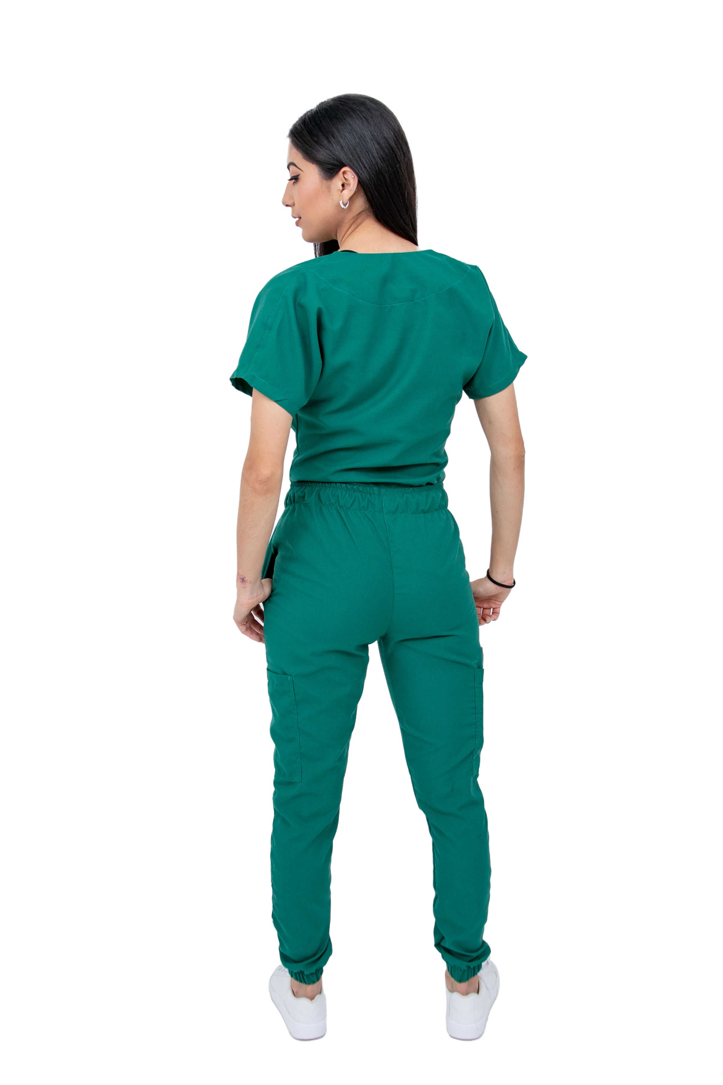 Foto 6 pulgar | Pijama Quirúrgica Antifluido Pantalón Jogger Stretch Scrub Kolorum Verde para Mujer
