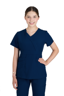Foto 1 | Cherlooks Dinasty -uniforme Medico Antifluidos Spandex Dama Azul Marino 3xl