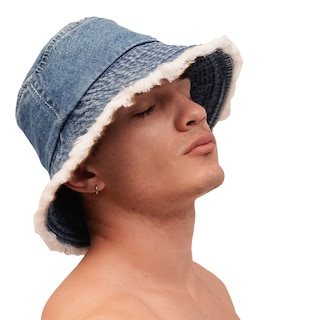 Foto 3 | Gorro Bucket Hat MCHK Azul con Borrego