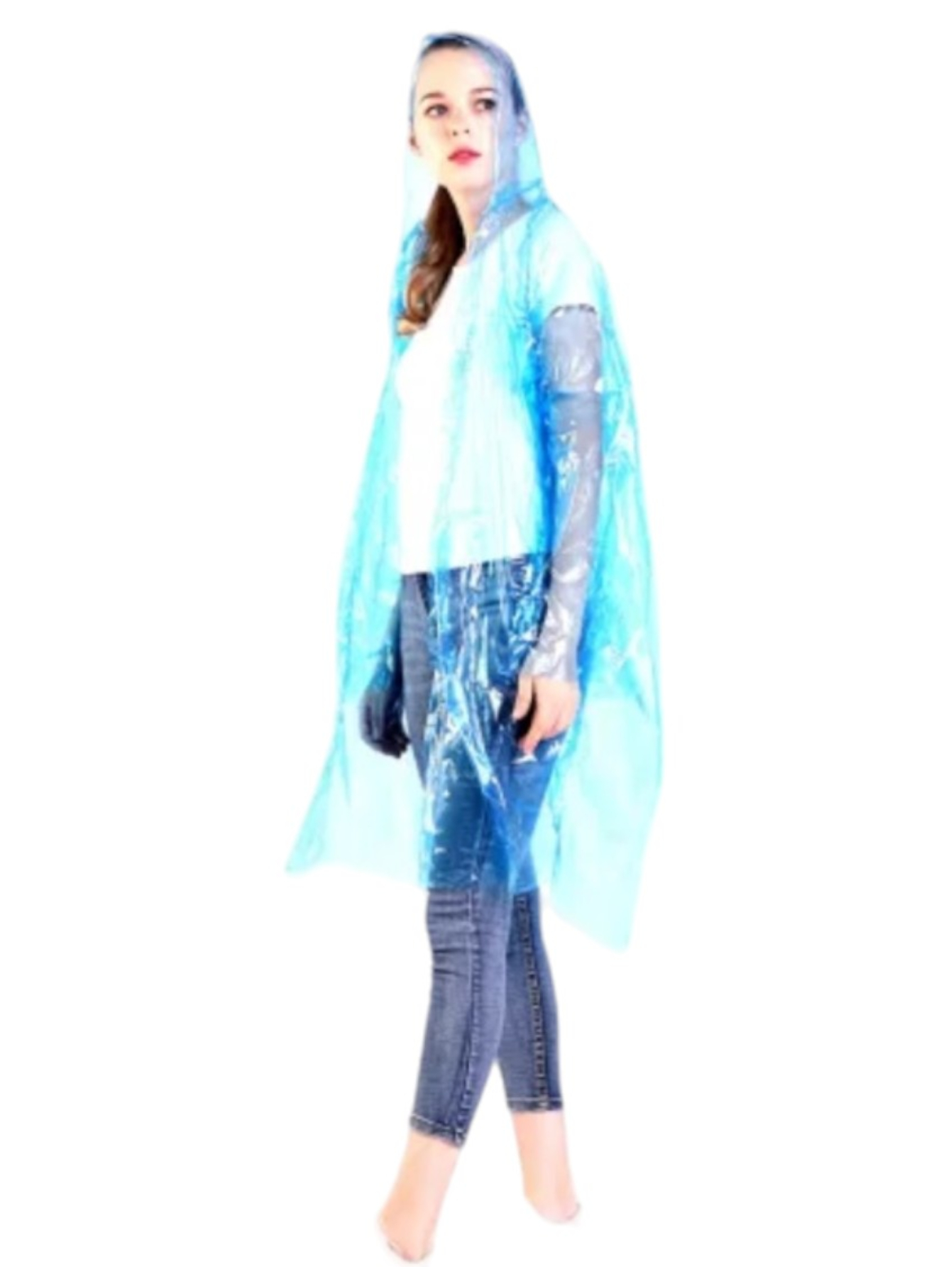 Foto 5 pulgar | Capa Impermeable Poncho Portátil Lluvia Viento Reutilizable