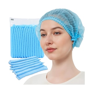 Foto 1 | 200 Piezas Gorra Plisada Gorra Plisada Desechable Eo Safe Imports Esi-19403 Azul