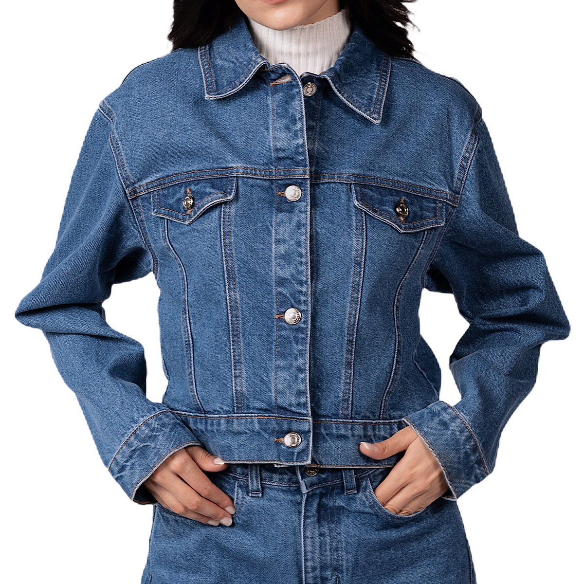 Cazadora de Mezclilla Azul Corta MCHK Unisex