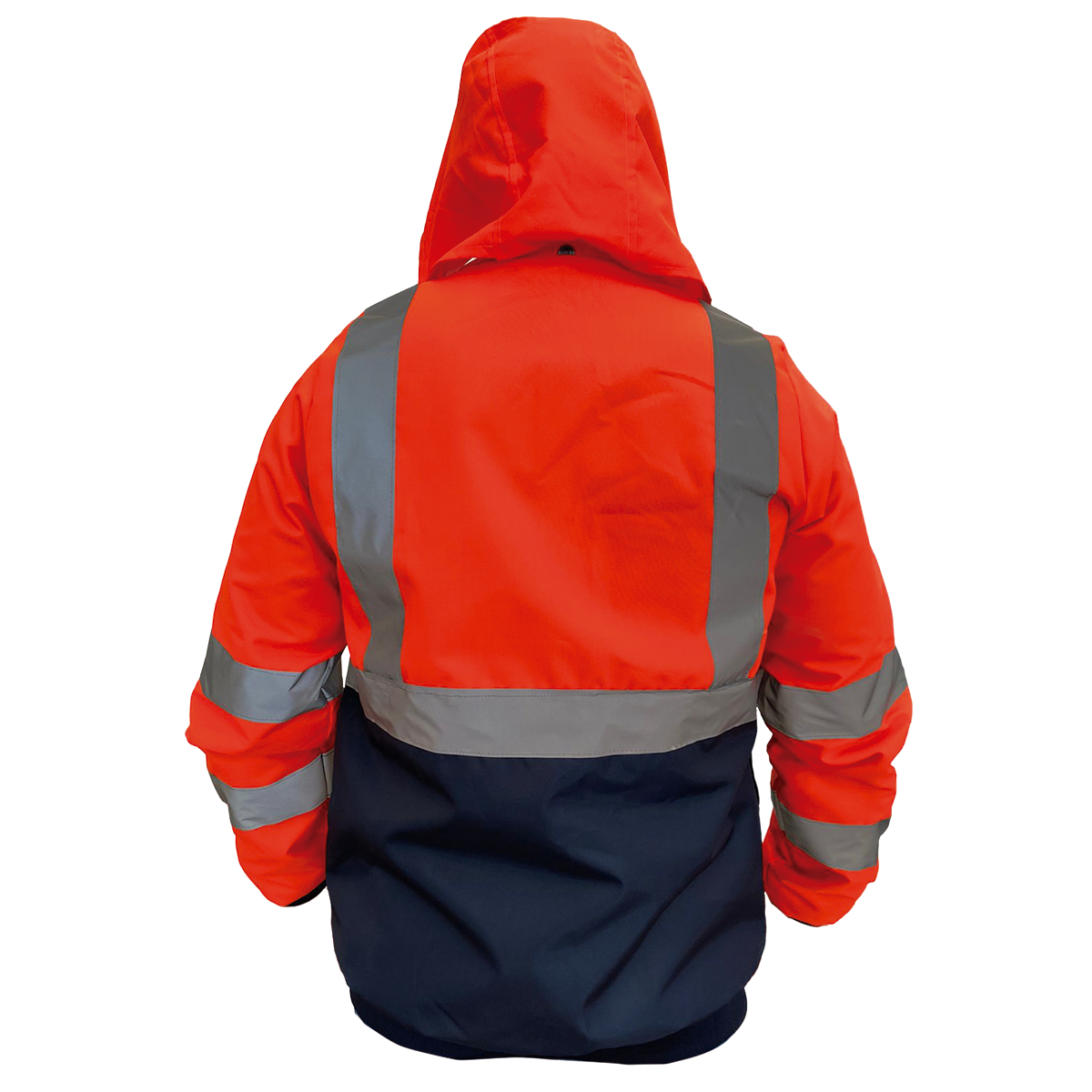 Foto 3 pulgar | Chamarra Impermeable Con Cintas Reflejantes Alta Visibilidad