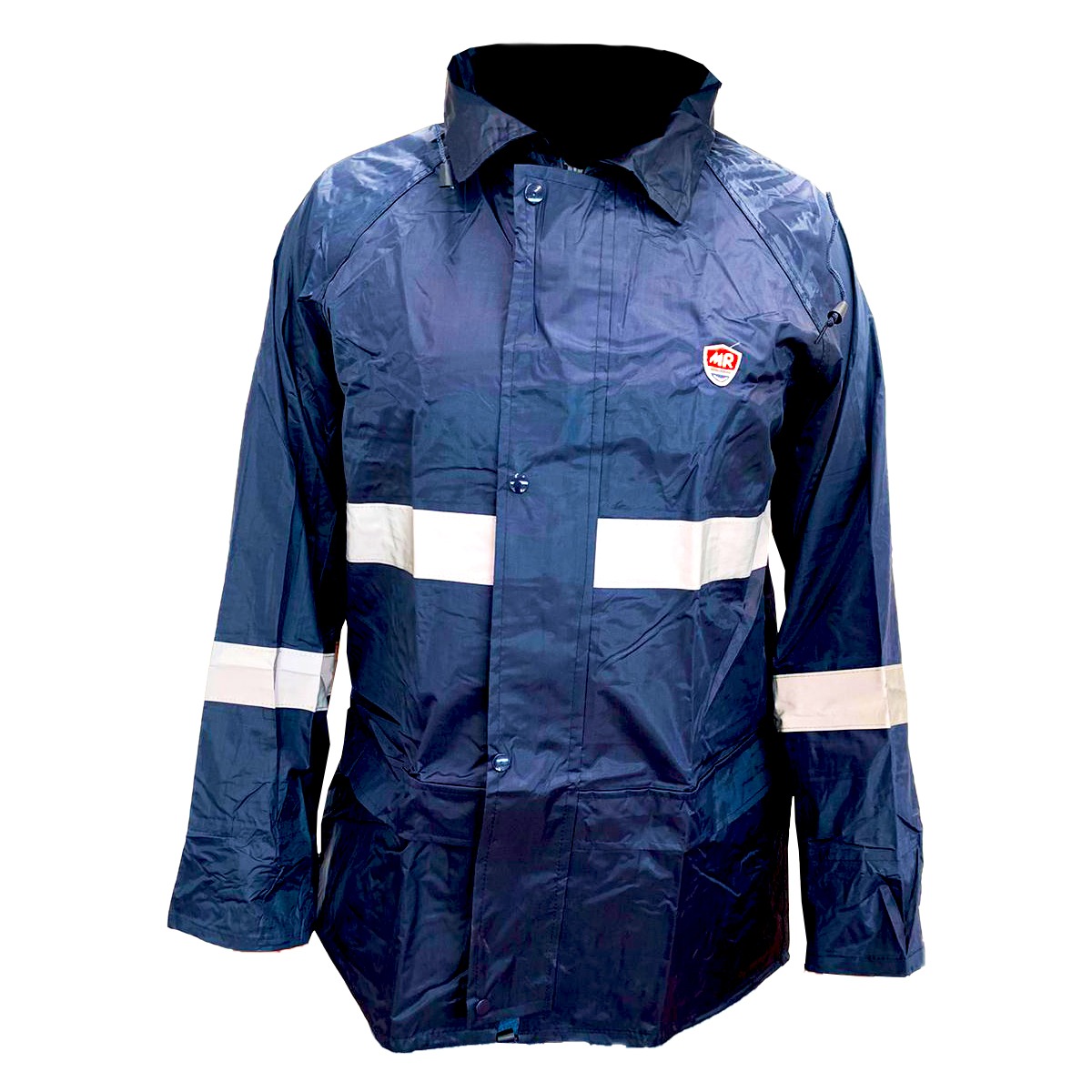 Foto 3 pulgar | Impermeable Motociclista Brigadista Reflejante Azul Marino