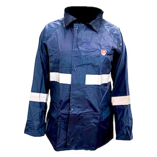 Foto 2 | Impermeable Motociclista Brigadista Reflejante Azul Marino
