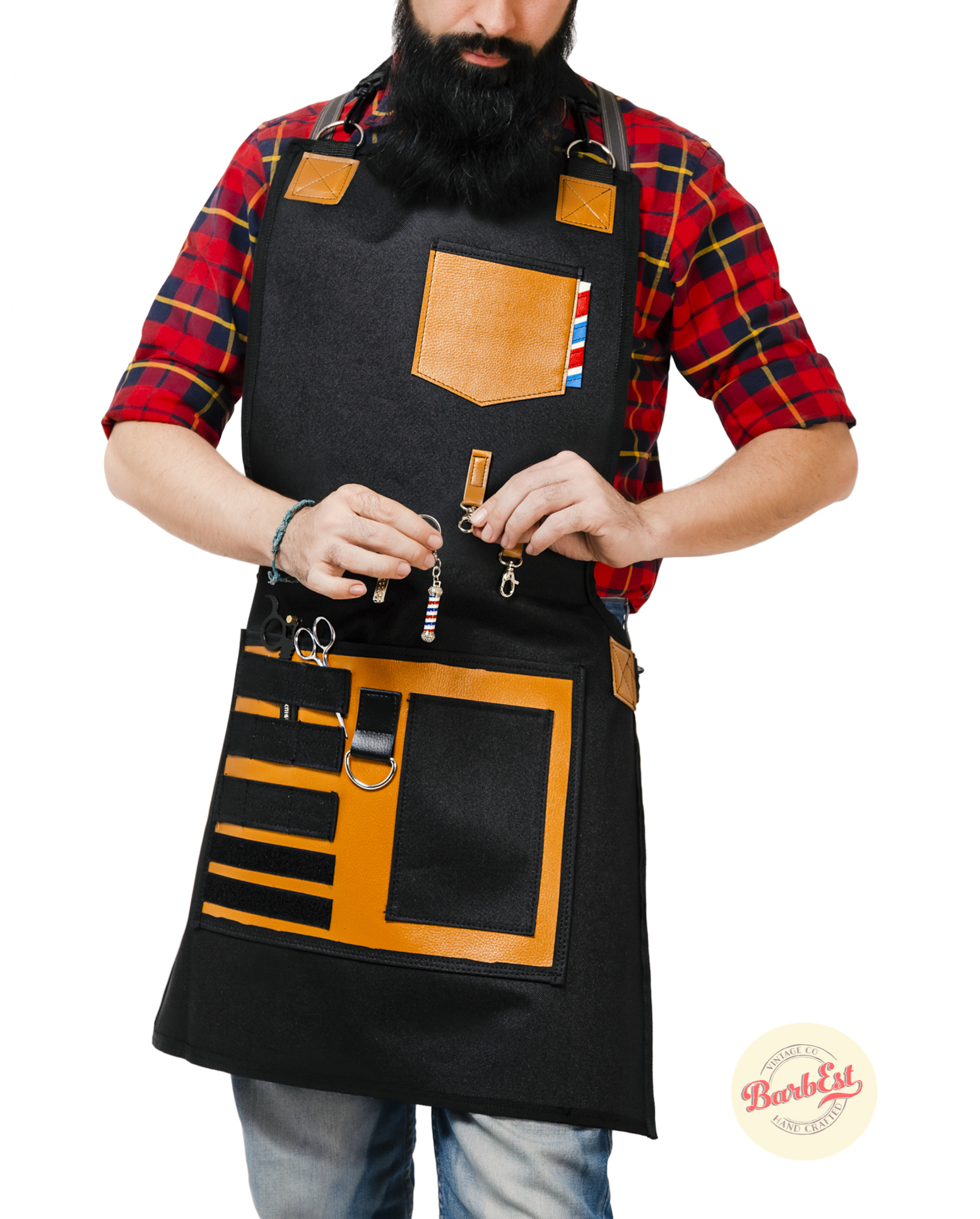 Foto 6 | Mandil Cover Barbest New York Color Miel Poliester