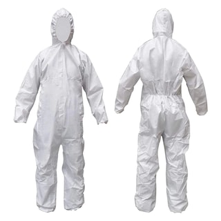 Foto 3 | Overol Desechable Polipropileno Capucha 20 Piezas