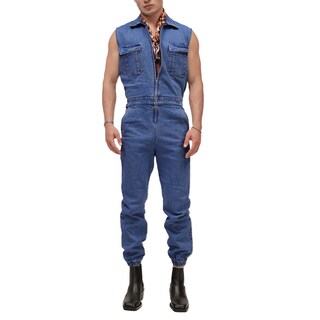 Foto 1 | Mono sin Mangas MCHK de Mezclilla Azul Oscuro para Hombre