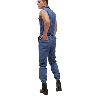 Foto 3 | Mono sin Mangas MCHK de Mezclilla Azul Oscuro para Hombre