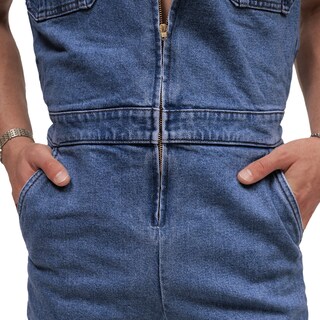 Foto 5 | Mono sin Mangas MCHK de Mezclilla Azul Oscuro para Hombre
