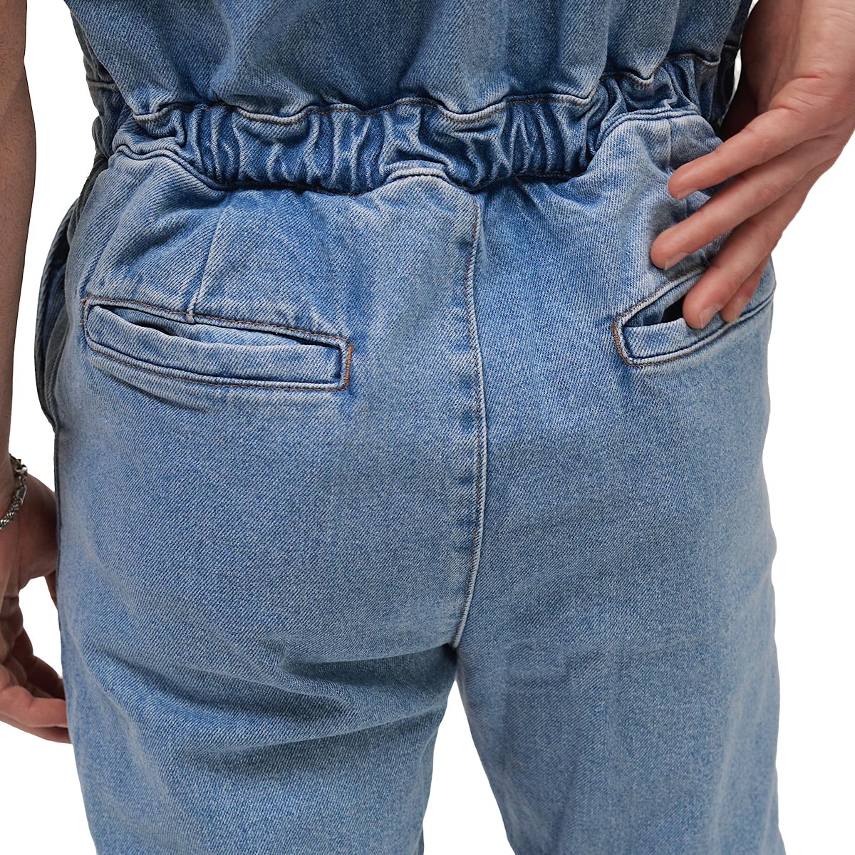 Foto 7 pulgar | Mono Sin Mangas MCHK de Mezclilla Azul para Hombre
